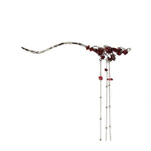 <b>Chinese</b> Style Hair Stick Light Luxury Crystal Tassel <b>Hairpin</b> <b>Chinese</b> Hair Stick Handmade Hollow Step-Shaking Alloy <b>Hairpin</b> - Product Image 5