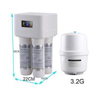 200GPD RO System Purifier Tank 4 Stage Quick Connect Osmose Inverse KDF Mineral Alkaline Water Filter for Home Under Sink