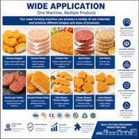 Machine industrielle automatique Baiyu pour le battage des produits à base de poulet, 380V, en acier inoxydable, formes personnalisées, pour usine