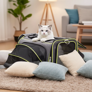 Mochila Expandible de Alta Calidad para Mascotas, <span class=keywords><strong>Perros</strong></span> y Gatos, <span class=keywords><strong>con</strong></span> Cierre de Cremallera, Estilo Moderno - Product Image 1