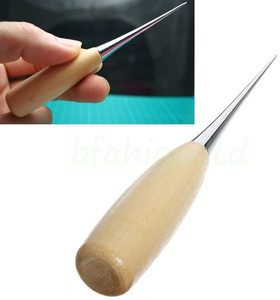 <strong>Leather</strong> <strong>Sewing</strong> Awl Wood Handle Drillable Awl Pin Punching Hole Maker Stitching Overstitch <strong>Sewing</strong> Awl <strong>Kit</strong> - Product Image 2