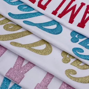 Eyd Low Moq Transfers Ontwerpen Klaar Om Papieren Folie Dtf Puff Glitter Warmte Overdracht Afdrukken Voor T-Shirt