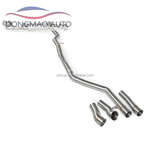 מתאים ל-BMW 640GT G32 3.0T B58 2018-2025 צינור נירוסטה עם שסתום צינור שחור מערכת פליטה אחורית בעלת ביצועים גבוהים - Product Image 3