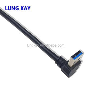 <b>USB</b> 3.0 90 Degree Right Angle Male to Female Extension <b>Cable</b> High Data Transfer Charging 5Gbps PVC Jacket with Braid Shielding - Product Image 2
