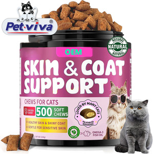 Pack de soulagement des allergies pour chats et chiens : Friandises croquantes et crémeuses, friandises molles pour le soulagement des allergies avec oméga <span class=keywords><strong>3</strong></span>, curcuma et colostrum, compléments alimentaires pour chiens - Product Image 4