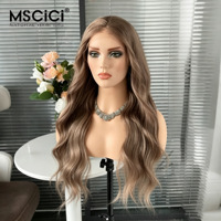 Perruque Lace Front HD Transparente 13x6 Cheveux Humains Brésiliens Raides Brun Balayage Marque Privée OEM 100% Cheveux Humains