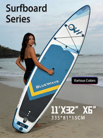 Nouveau 2026 Planche de paddle gonflable tout usage pour enfants (SUP) 11 pieds 335 cm en PVC avec kit de réparation de pompe pour lacs et rivières