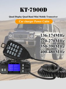 Radio Móvil Mini QYT KT-7900D, Transceptor Móvil de Banda Cuádruple, Radio Bidireccional Compacta de 25W para Vehículo con Menú en Chino L682 - Product Image 2