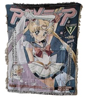 Manta de Uso Doméstico, Tapiz de Anime, Tela Tejida, Manta Jacquard, Manta de Anime Personalizada