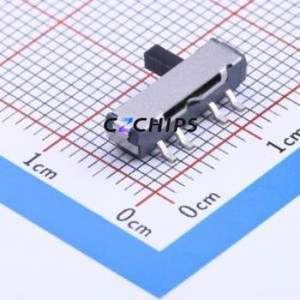 K3-2346S-K1 Slide Switch SMD Switch Double Pole Three Throw Rectangle Pin Header Gull Wing Type 13mm - Product Image 1