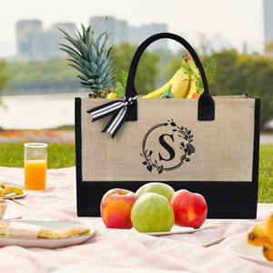 Bolsa de Yute Personalizada con Logotipo Impreso, Bolsa de Regalo Personalizada, Bolsa de Lona para la Playa o Fin de Semana - Product Image 3