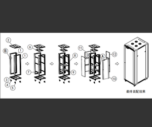 ตู้แร็คเซิร์ฟเวอร์แบบตั้งพื้นขนาด 42 นิ้ว สำหรับศูนย์ข้อมูลขนาดเล็ก พร้อมตู้เน็ตเวิร์กอั<span class=keywords><strong>จ</strong></span>ฉริยะแบบรวมขนาด 19 นิ้ว - Product Image 4