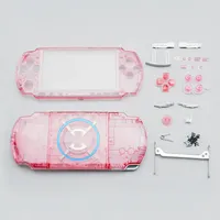 Coque de console de jeu de remplacement pour PSP3000 PSP 3000 Crystal Colors Full Housing Cover Case W/ Button Kit