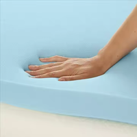 Belüftete High Density Gel Memory Foam Matratze Topper Pad für Rückens ch merzen Bed Topper mit abnehmbarem Softcover