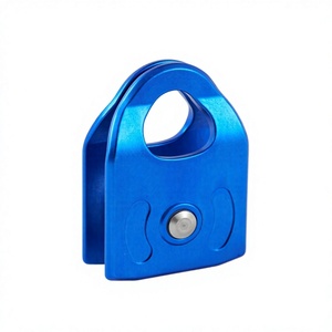 Polea de Aluminio Resistente a la Corrosión por Salinidad, de Doble Rueda, Baja Fricción, Gran Diámetro de 38 mm, Resistencia a la Rotura de 55 KN, para Rescate al Aire Libre - Product Image 2