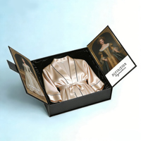 Boîte d'emballage de perruque de luxe pliable personnalisée pour les cosmétiques, les vêtements, boîte-cadeau en carton magnétique avec couvercles avec logo