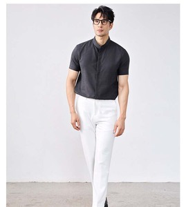 Camisas de Exportación de China para Hombre, Camisa Blanca de Verano, Estilo Casual, Retro, de Manga Corta, Acepta Personalización, Precio Más Bajo - Product Image 1