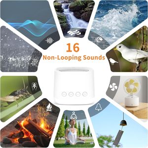 Portable Rechargeable Noise Machine with Amber Breathing Night <b>Light</b>, 16 Soothing Sounds with Timer Memory for Baby Adult <b>Sleep</b> - Product Image 3