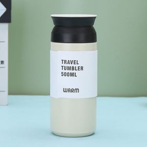 Vaso Térmico Japonés Element Cup de 500ml, Acero Inoxidable 304 con Filtro de Té, Asa y Tapa Plana para Mujer y Coche - Product Image 5