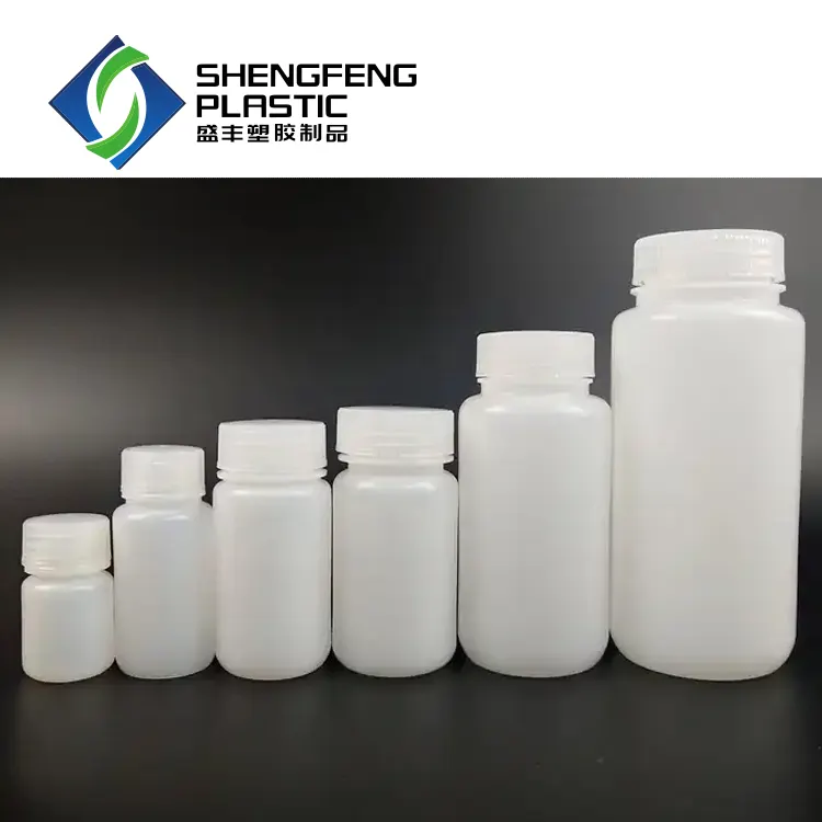 Laboratory Consumable Grade Polypropylene Pp Material Wide Mouth Hdpe Reagent Bottle