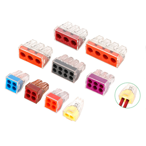 New Item Push in <b>Quick</b> Splice Spring Cable Lever 32A/450V Terminal Blocks Electrical Fast Compact Wire <b>Connector</b> - Product Image 6