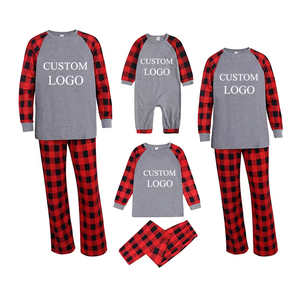 Conjunto de Pijamas de Natal Personalizados para Família com Cintura Elástica, Respirável e Térmico, Roupas de Inverno para Família - Product Image 3