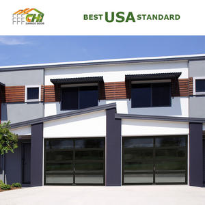 باب مرآب زجاجي كامل من CHI مقاس 16×7 و16×8 و9×7 و9×8، باب مرآب تجاري أوتوماتيكي من الزجاج المقسى الأسود للمنازل - Product Image 3