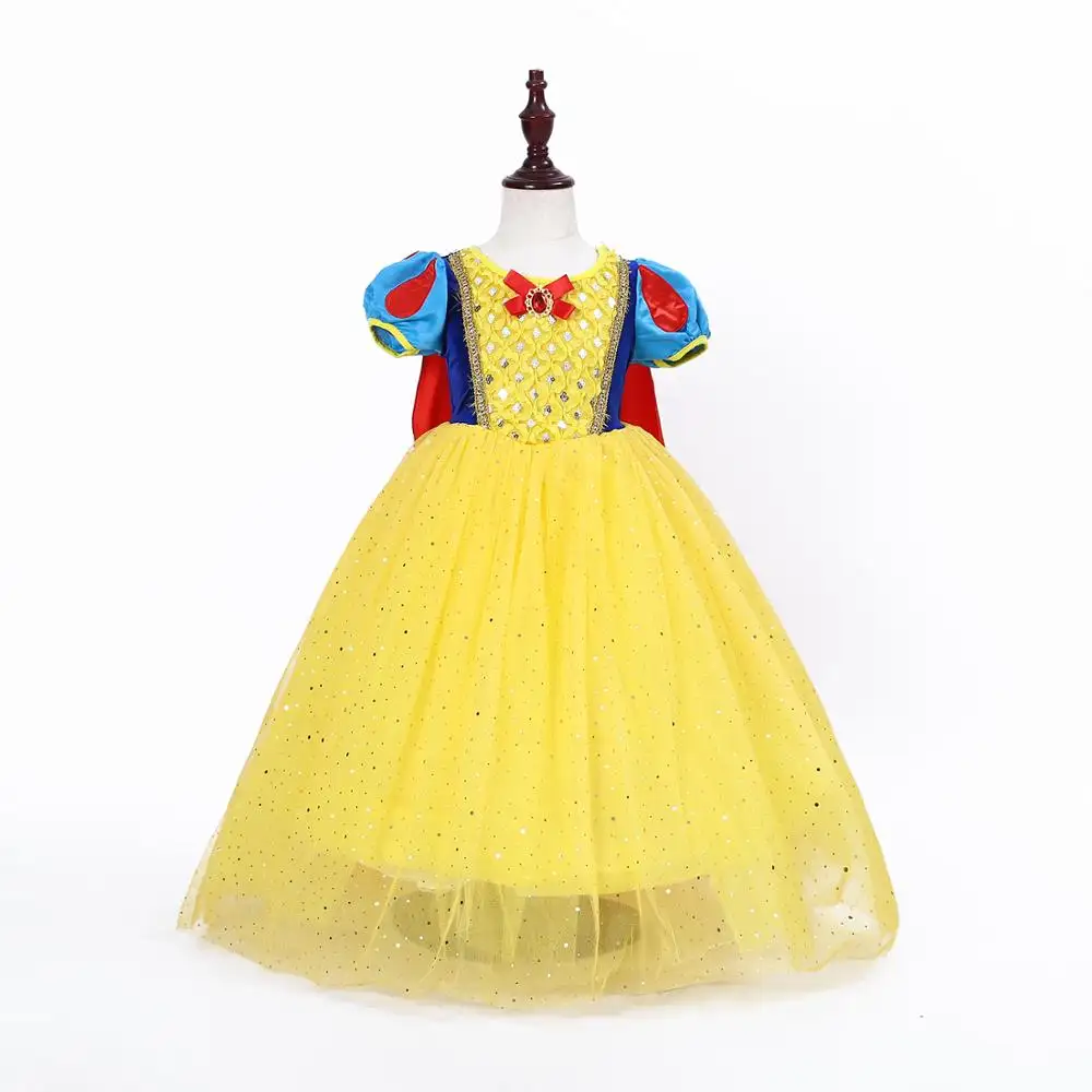 Schnee Prinzessin Mädchen Kleid Für Kinder und Baby Halloween Cosplay Kostüm