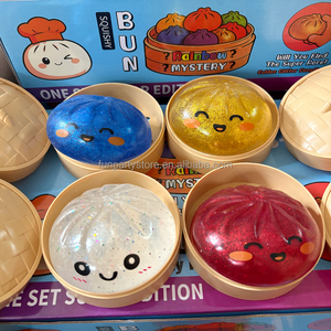 Food Dumpling Squishy Glitter Steamed Bun Baozi Mystery Box Colorful Stress <b>Balls</b> Fidget Sensory Toy Anti Stress <b>Squeeze</b> <b>Balls</b> - Product Image 4