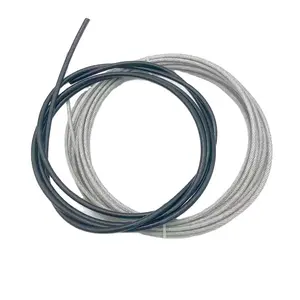 PVC/ナイロン/PU 1 ~ 16mmプラスチックコーティング鋼線ロープ