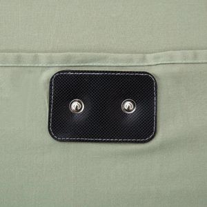 Sábana verde con conexión a tierra natural para la salud, estilo liso con algodón natural y cable de conexión a tierra de fibra plateada para un buen sueño - Product Image 4