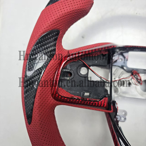 Volante Deportivo de Fibra de Carbono y Cuero Perforado con LED para Honda CRV, Venta al Por Mayor - Product Image 3