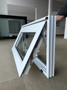 Fenêtre à battant en verre de haute qualité avec manivelle, idéale <span class=keywords><strong>pour</strong></span> la <span class=keywords><strong>maison</strong></span> et le bureau, en verre trempé et <span class=keywords><strong>plastique</strong></span>, <span class=keywords><strong>pour</strong></span> salle de bain et cuisine - Product Image 4
