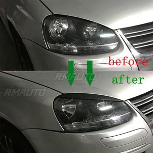 2 Piezas de Cubiertas Decorativas para Faros Delanteros de Coche, para Volkswagen Golf 5 MK5 GTI R 2005-2007, Adhesivos Decorativos para Faros Delanteros - Product Image 6
