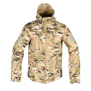 SIVI Men's Outdoor Hoodie <strong>Tactical</strong> Uniform Waterproof <strong>Soft</strong> <strong>Shell</strong> Hunting <strong>Tactical</strong> <strong>Jacket</strong> <strong>Tactical</strong> Coat - Product Image 6