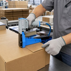 Engrapadora Neumática Industrial TOUA TS3519 con 100 Clavos para Sellado <span class=keywords><strong>de</strong></span> Cartón Corrugado y Embalaje - Product Image 6