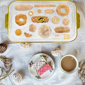 Nouveau <span class=keywords><strong>plateau</strong></span> à fruits rectangulaire <span class=keywords><strong>de</strong></span> style américain, qualité alimentaire, étanche, pour la maison, le salon, la table basse, l'hôtel, <span class=keywords><strong>plateau</strong></span> à fruits secs, à noix - Product Image 6