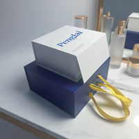 Boîte à parfum magnétique haut de gamme personnalisée de 50 ml, en éponge, matériaux recyclés, lamination mate rigide, boîte cadeau pour cosmétiques, soins de la peau, sérum