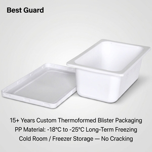 Boîte en plastique PP sur mesure, emballage blister personnalisé pour gelato italien, plateau d'emballage jetable pour desserts surgelés - Product Image 2