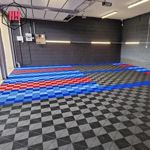 Free Samples Eco Friendly Strong And Tough Garage Floor Tiles Customers Anti Slip Pcs Rug Pvc Anti Slip Plastics Floor Mat For C