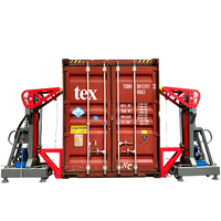 Lève-conteneurs hydraulique électrique de 32 tonnes avec télécommande sans fil, levage simultané pour tous les modèles de conteneurs