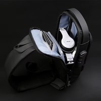Sac de poitrine antivol étanche avec port USB, sac bandoulière pour homme, idéal pour téléphone portable - Vente en gros Fashion Factory