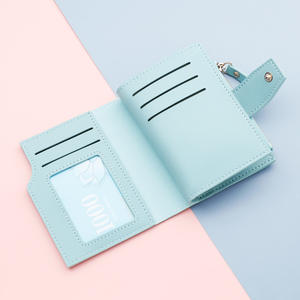 Portafoglio da donna corto con chiusura a zip: contiene carte, contanti e una foto. Personalizzabile con il tuo logo. - Product Image 3