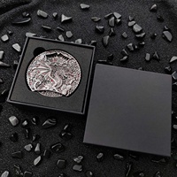 Roulette Dragon en relief double face de luxe D4 D12 D8 D10 D6 D20 RPG dés en métal Fidget Spinner mdn dés avec boîte gratuite