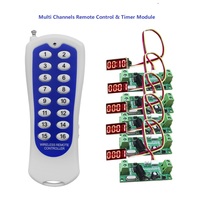 Interrupteurs à distance sans fil RF DC3.7-15V, relais temporisé, 433MHZ, module de contrôle à distance intelligent pour l'éclairage, fabricant