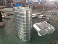 Cvc tuyau plat ovale conduit formant la machine