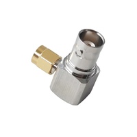 Adaptateur de connecteur coaxial RF à angle droit, prise mâle SMA vers prise femelle BNC