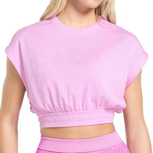 Camiseta sin Mangas Transpirable de Malla para Mujer con Cintura Elástica para Verano, Ajuste Delgado y Casual - Product Image 5