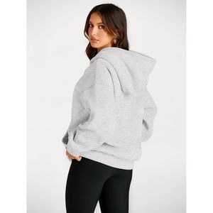 Sudadera con Capucha Oversize para Mujer, de Forro Polar, con Hombros Caídos y Bolsillos, Ropa de Invierno, Moda de Otoño - Product Image 4