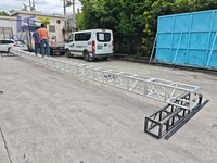 Structure triangulaire en aluminium, treillis carré en alliage 6061-T6 pour éclairage de scène et toiture